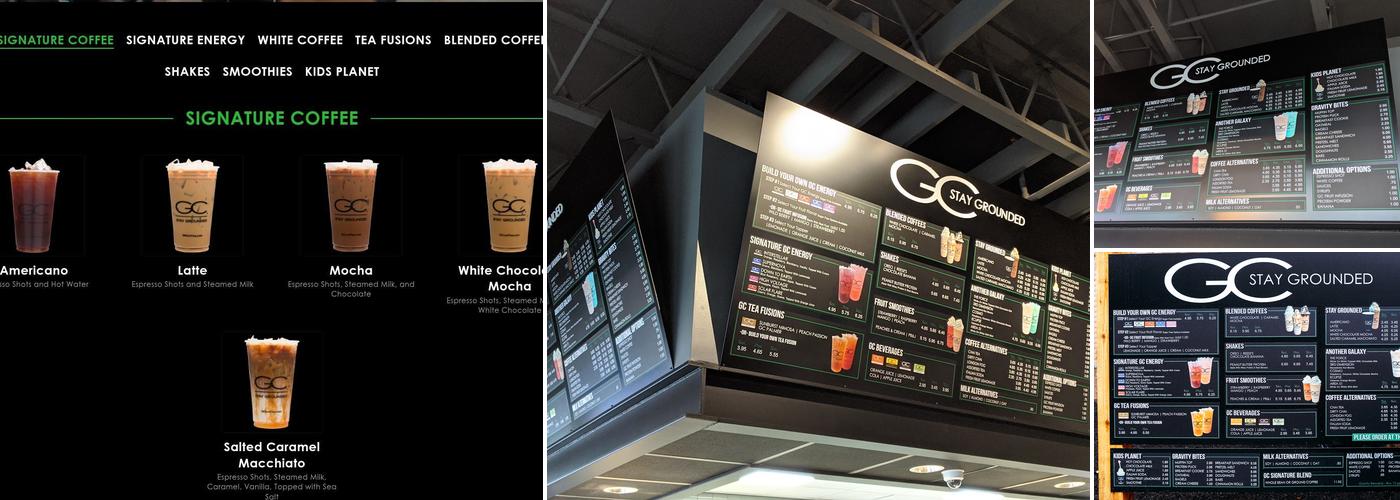 Gravity Coffee Menu