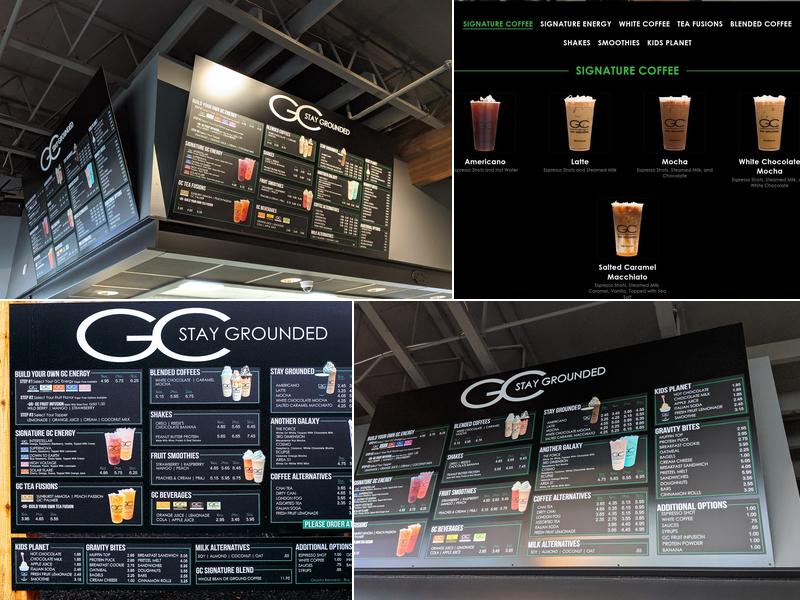 Gravity Coffee Menu