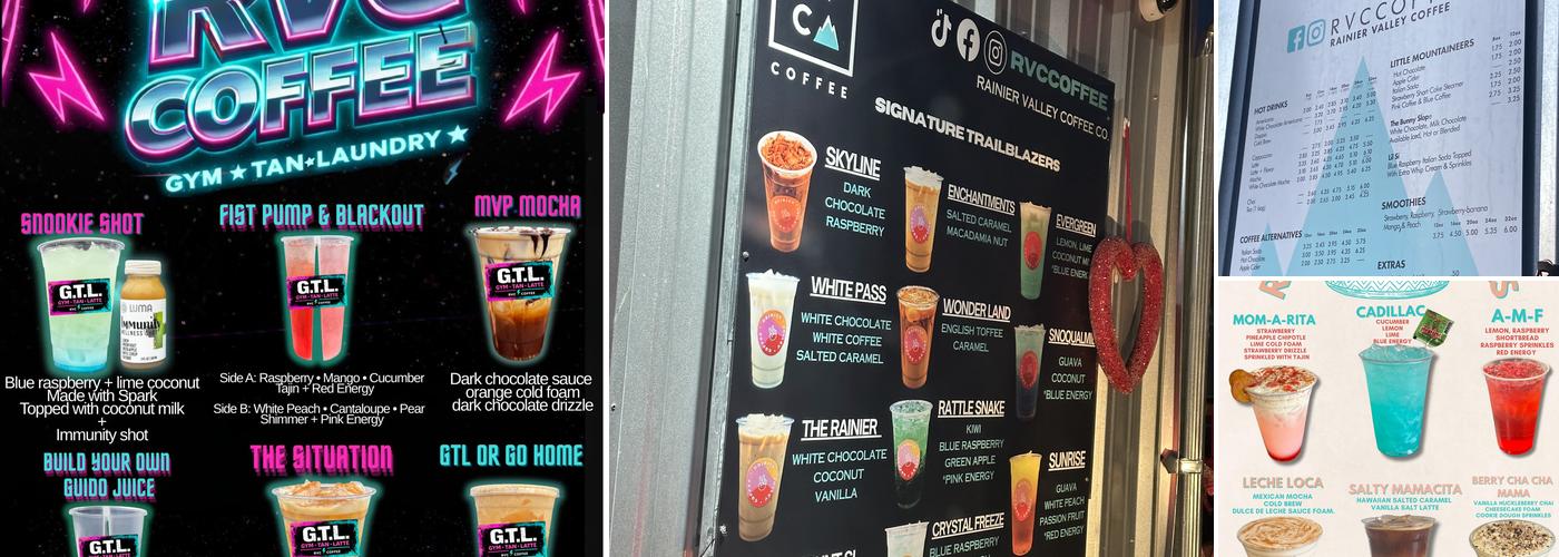 Rainier valley coffee Menu