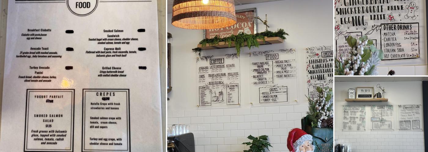 Krays Coffee Menu