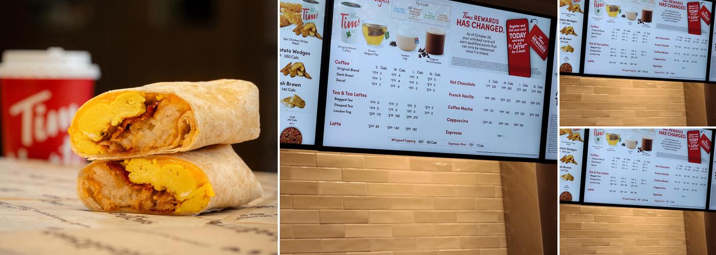 Tim Hortons Menu