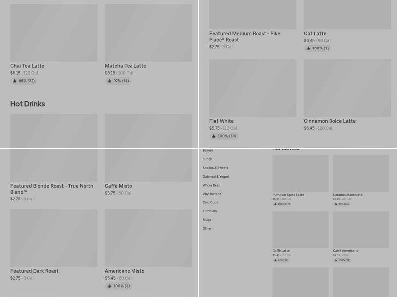 Starbucks Menu