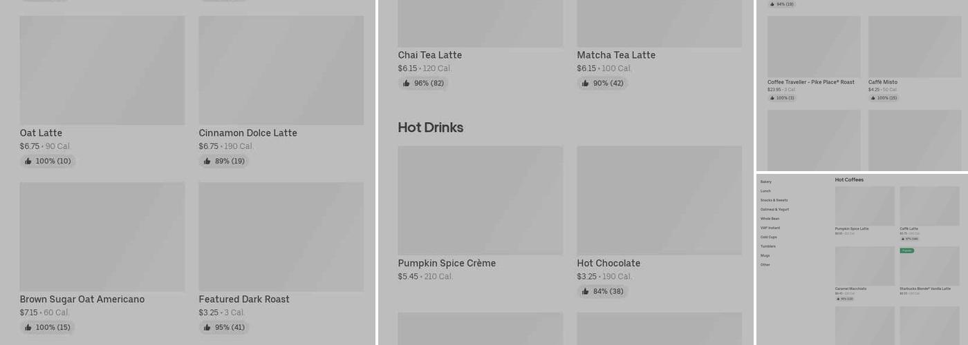 Starbucks Menu