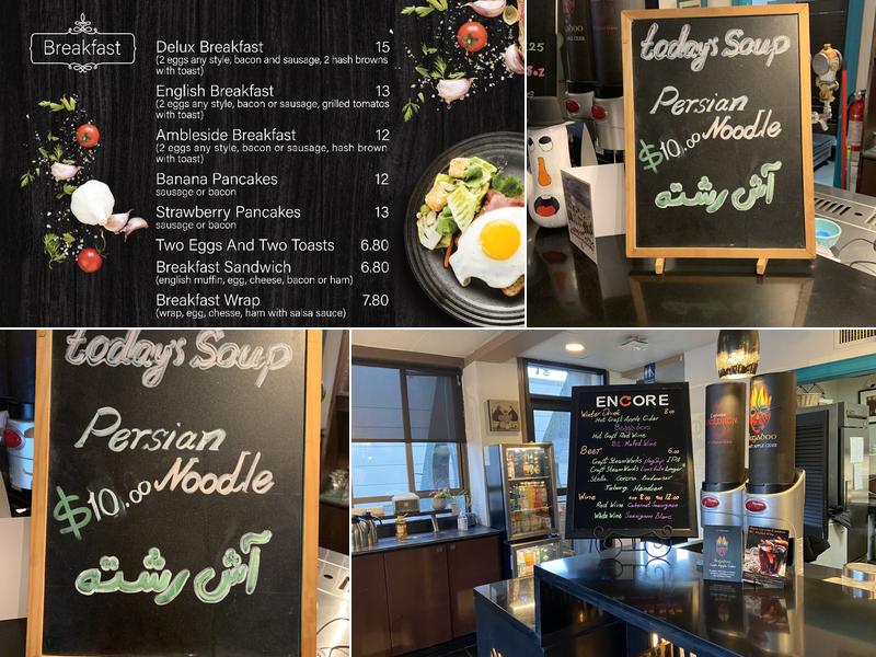 Encore Café & Restaurant Menu