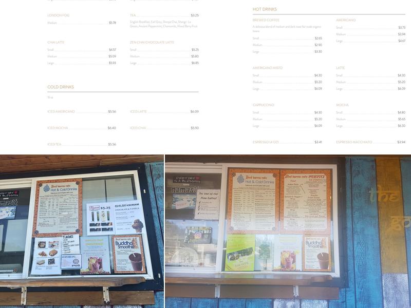The Good Karma Cafe Menu