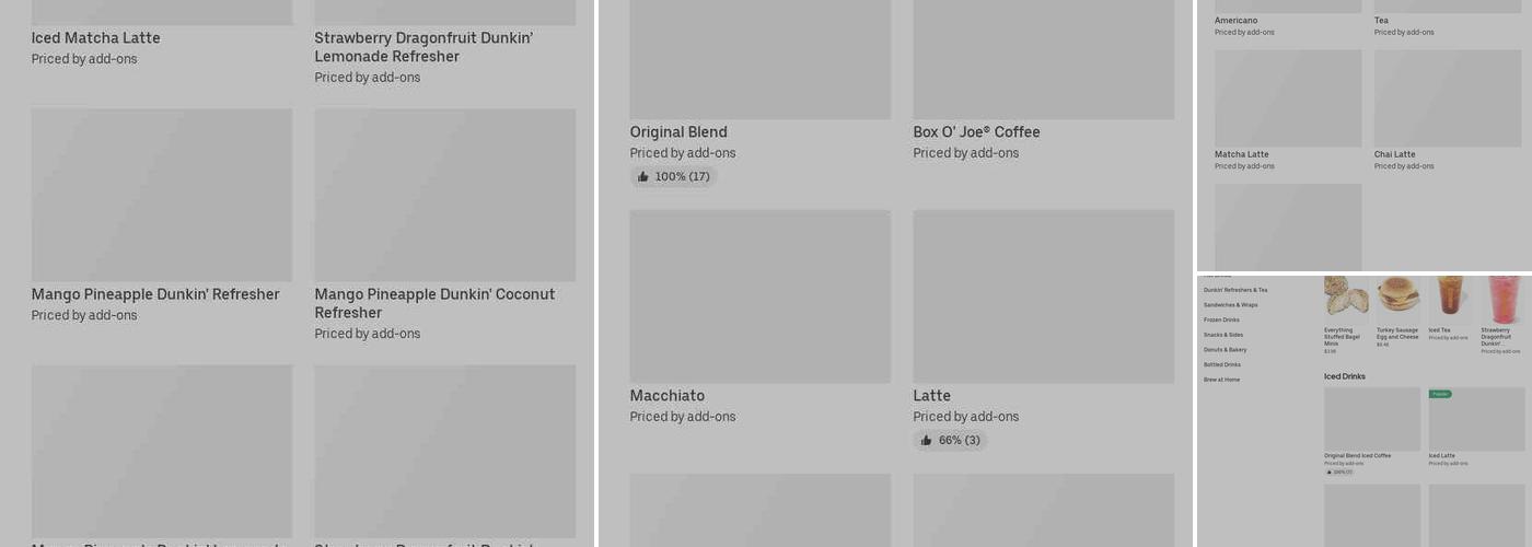 Dunkin' Menu