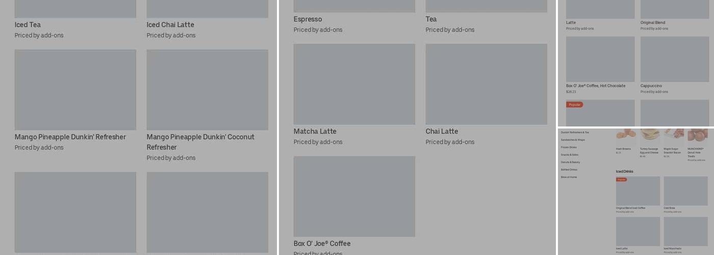 Dunkin' Menu