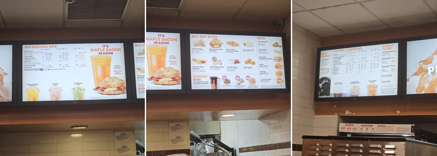 Dunkin' Menu