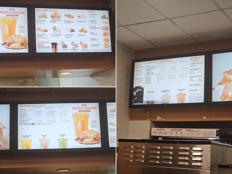 Dunkin' Menu