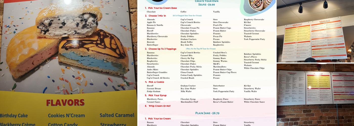 Creme Shack Menu