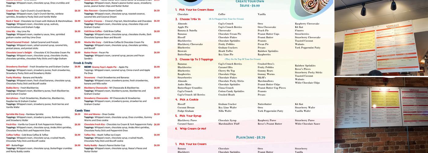 Creme Shack Menu