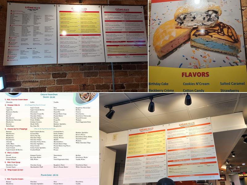 Creme Shack Menu