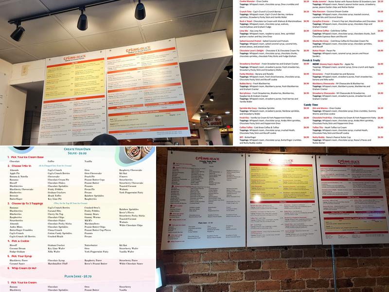 Creme Shack Menu
