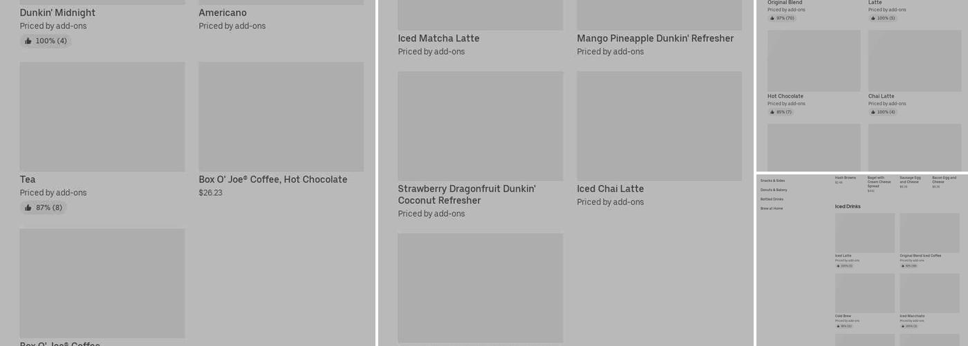 Dunkin' Menu