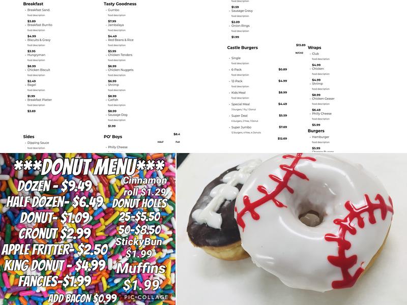 Donut King of Leesburg Menu