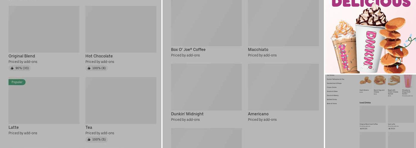 Dunkin' Menu
