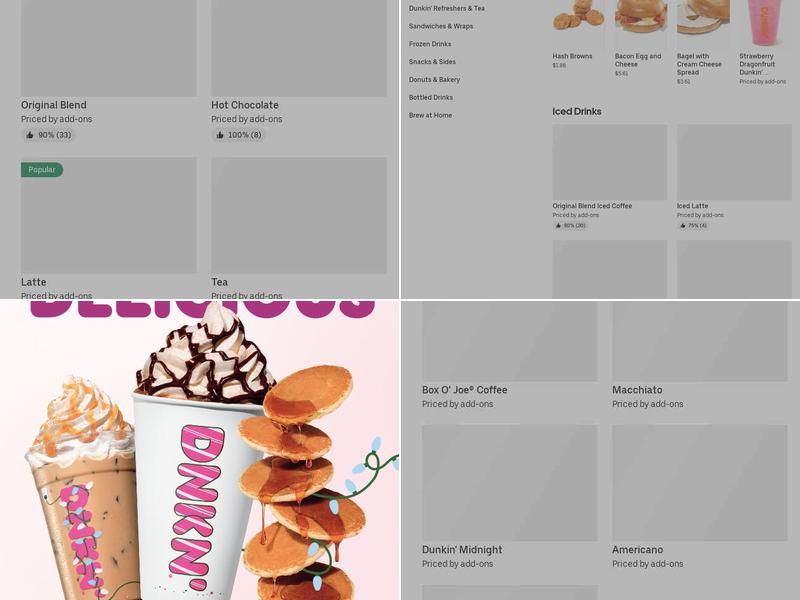 Dunkin' Menu