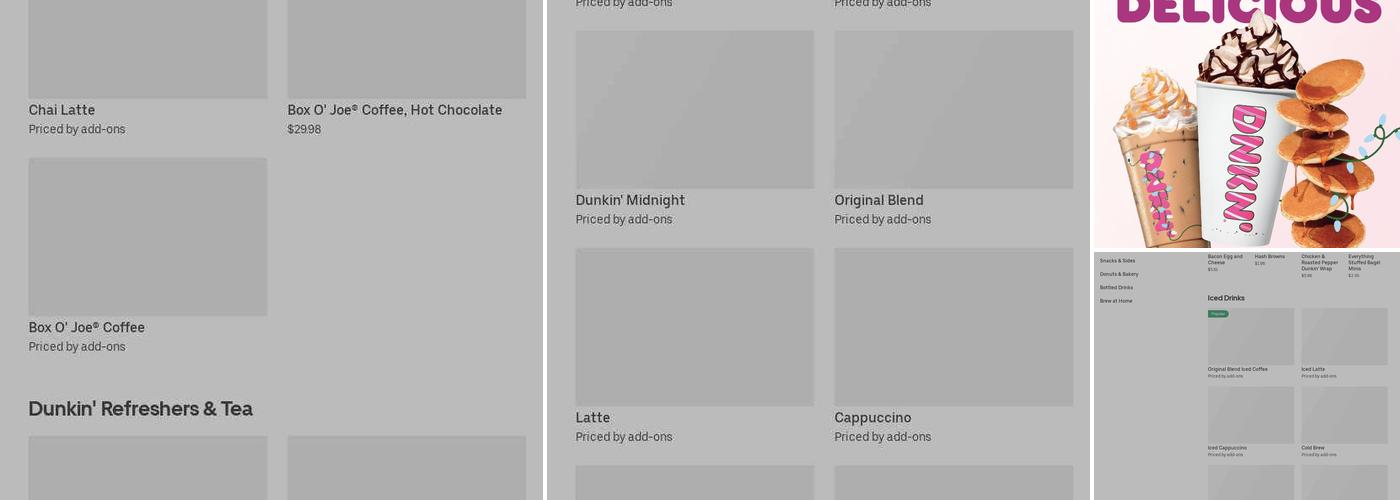 Dunkin' Menu