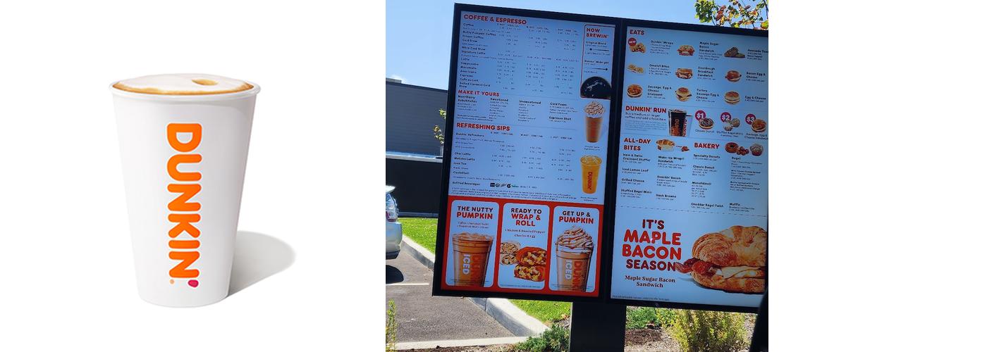Dunkin' Menu