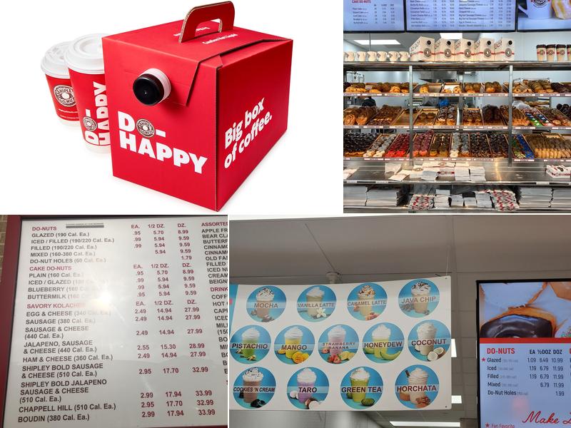 Shipley Do-Nuts Menu