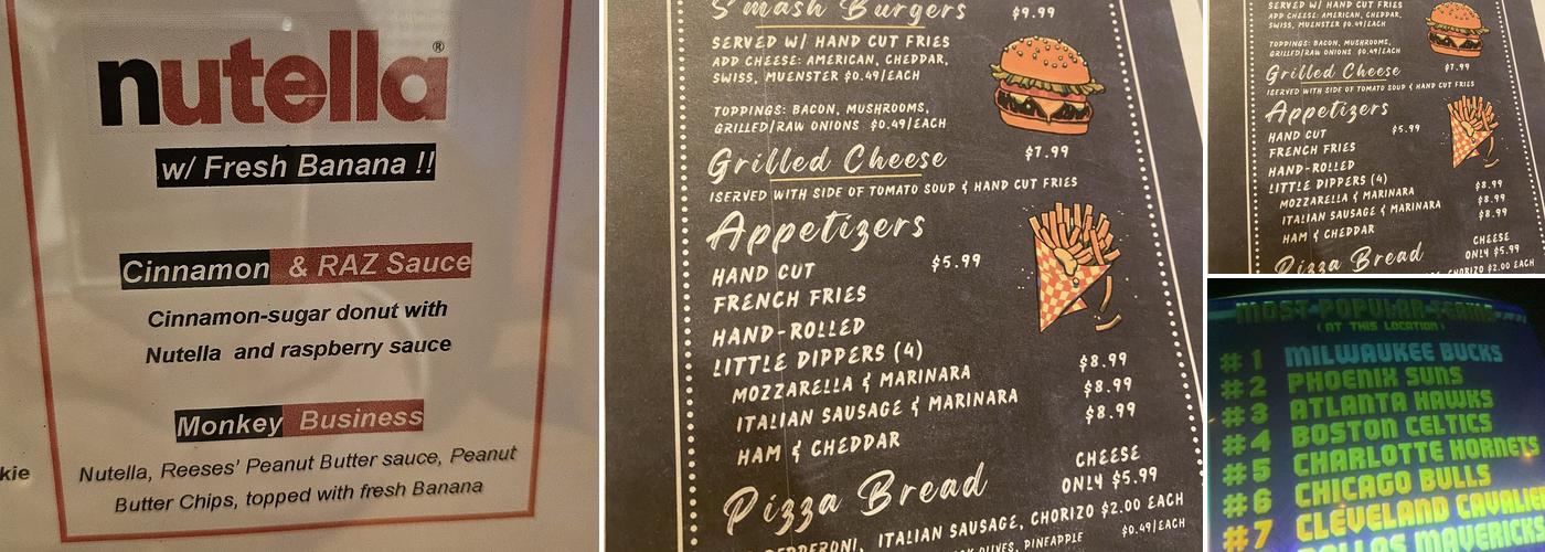 Happy Dough Lucky Donuts + Arcade Menu