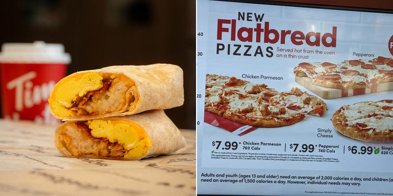 Tim Hortons Menu