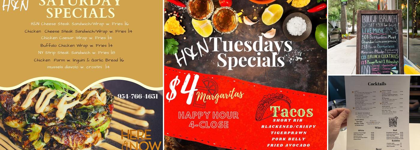 Here and Now Modern Tapas Craft Cocktails Menu