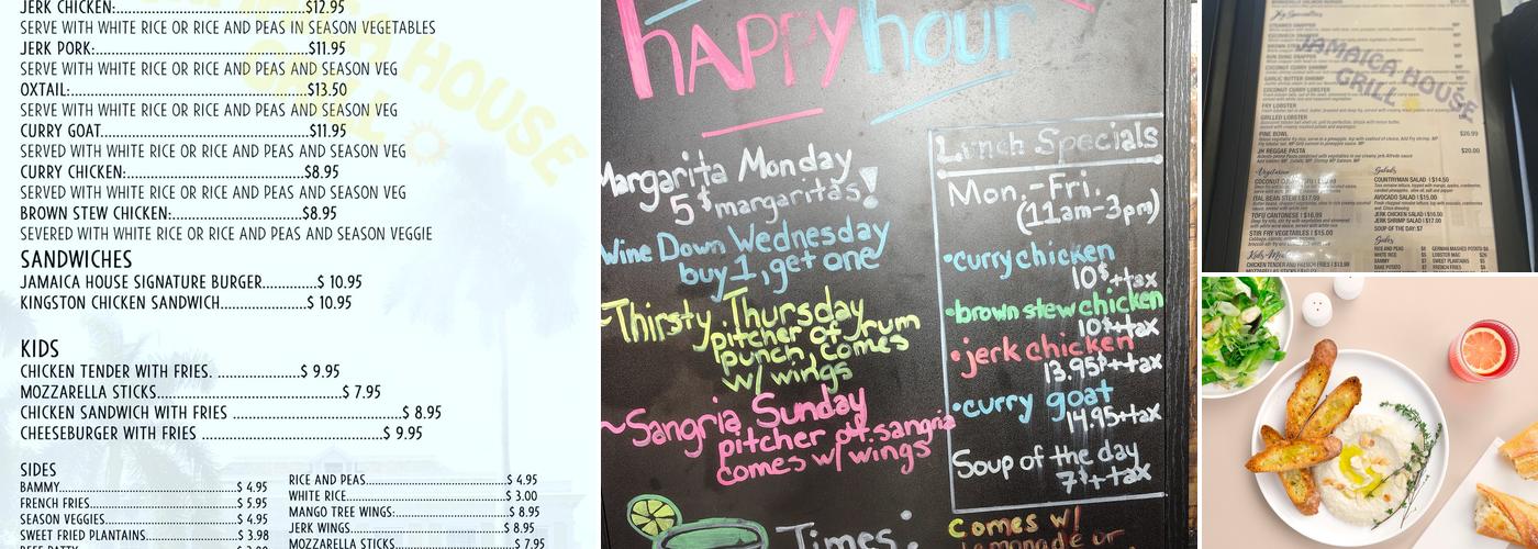 Jamaica House Grill Menu