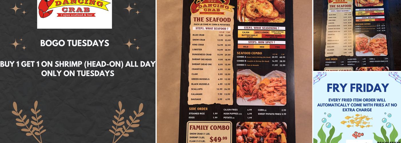 The Dancing Crab Menu