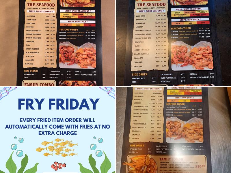 The Dancing Crab Menu