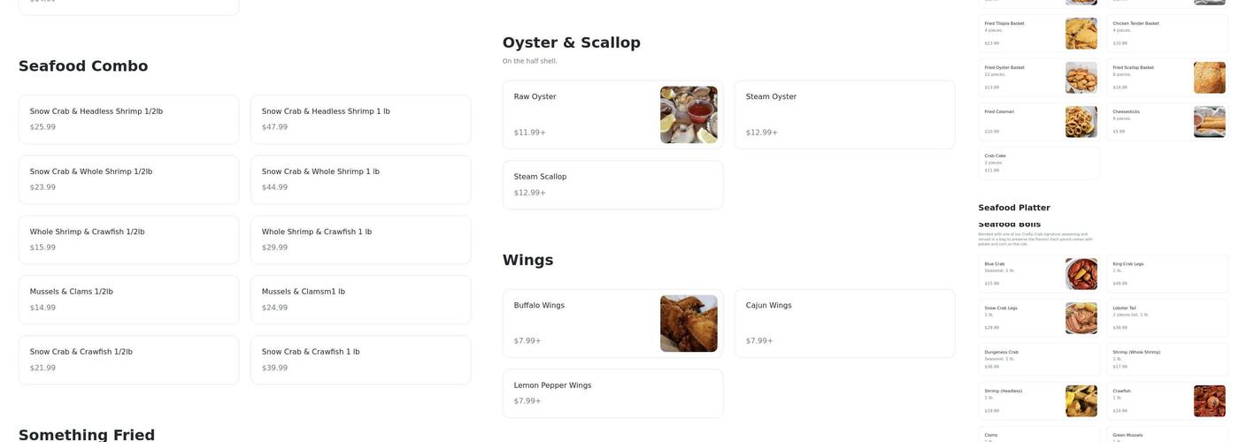 Crafty Crab Altamonte Springs Menu