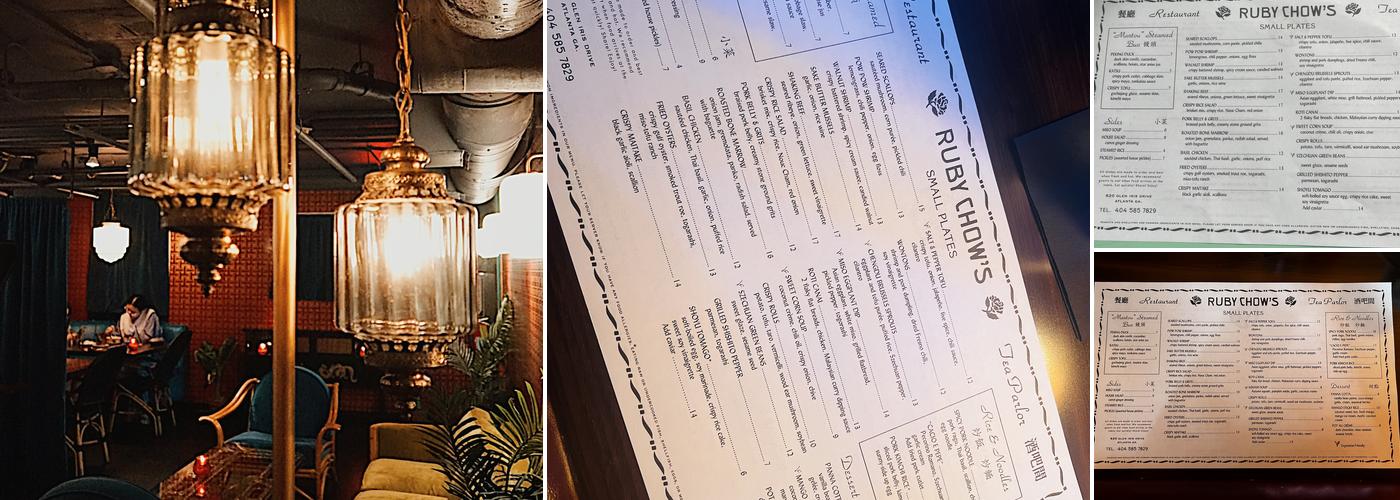 Ruby Chow's Menu