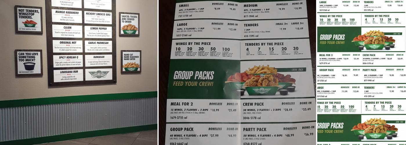 Wingstop Menu