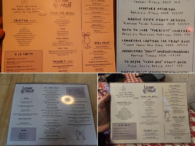 Laser Wolf Menu