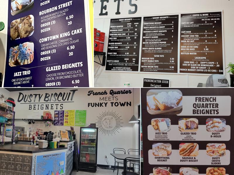 Dusty Biscuit Beignets Menu
