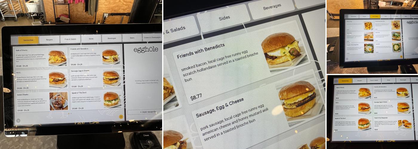 egghole Menu