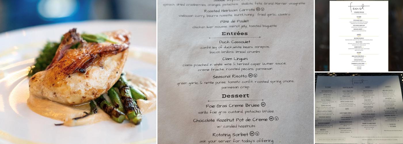 Feast Menu