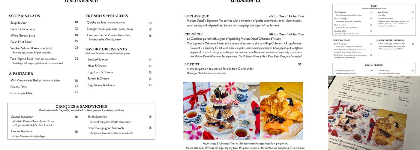 Maison Danel Menu