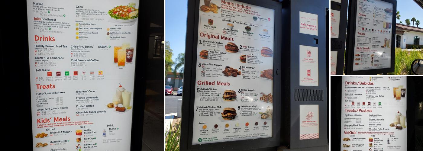 Chick-fil-A Menu