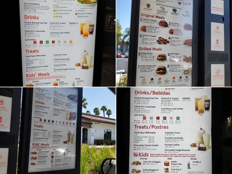 Chick-fil-A Menu