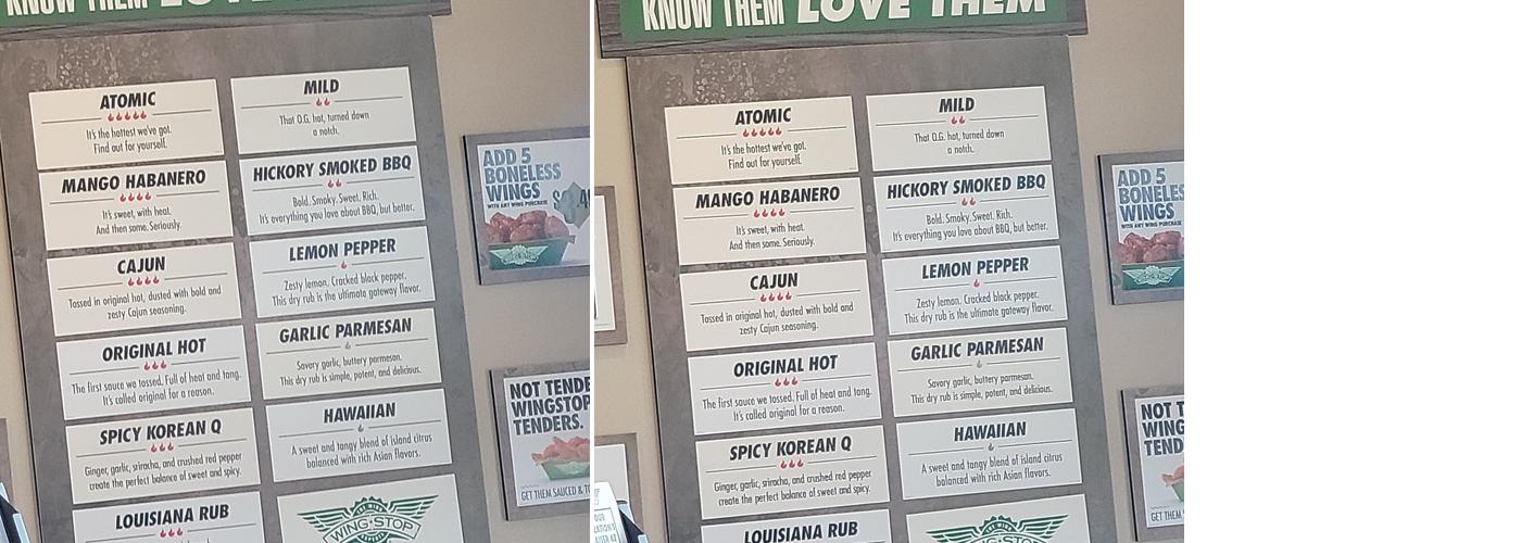 Wingstop Menu