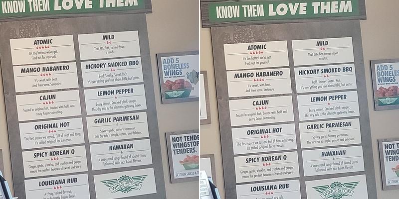 Wingstop Menu