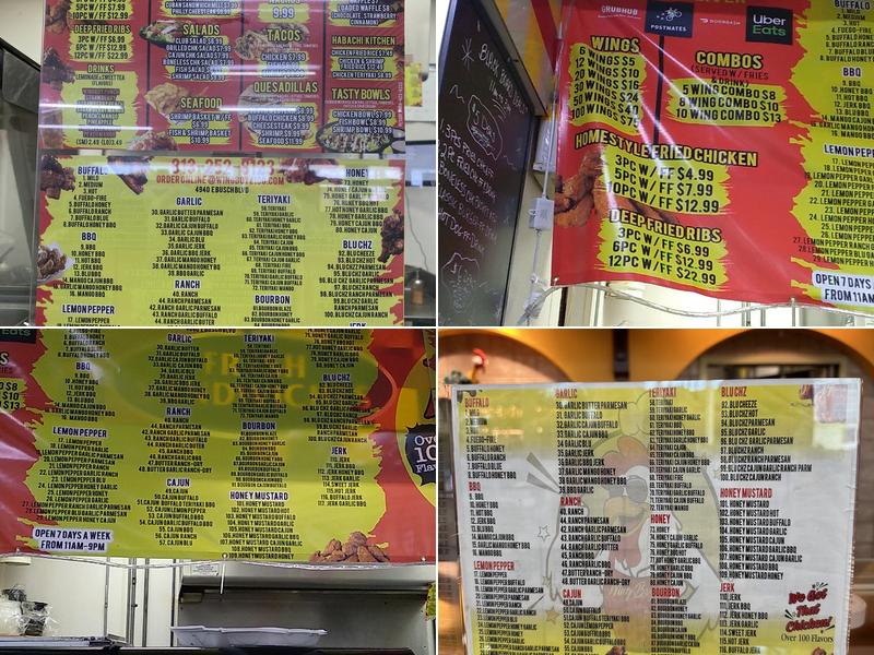 WING BOYS Menu