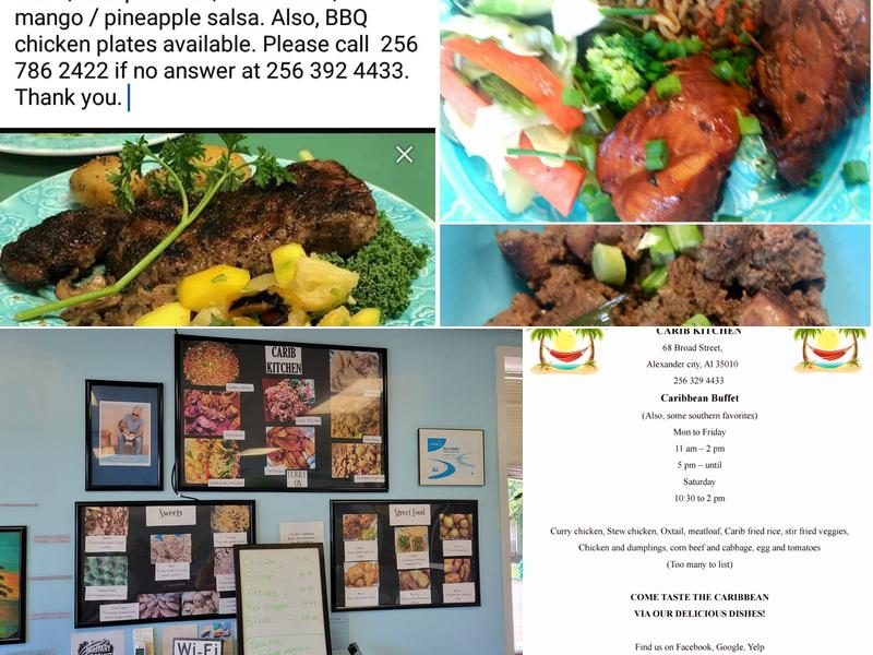 Carib Kitchen Menu