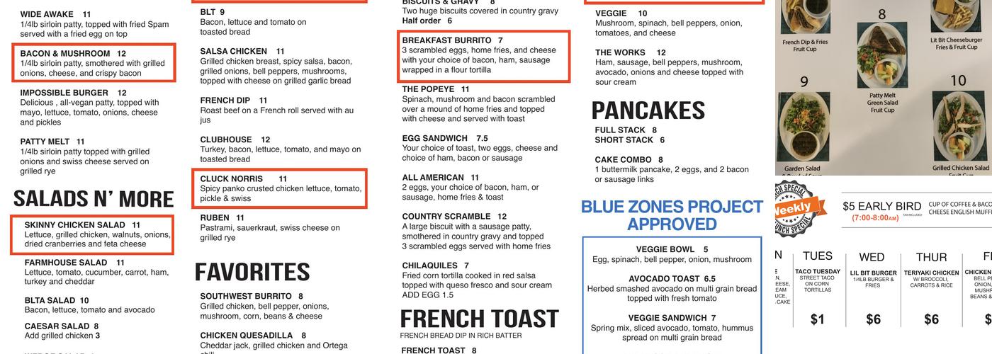 2 Bits Express - Modern Comfort Food. Menu