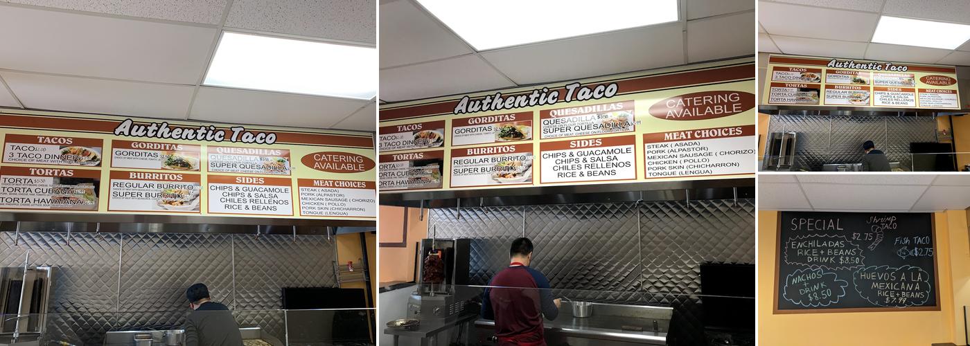 Authentic Taco Menu