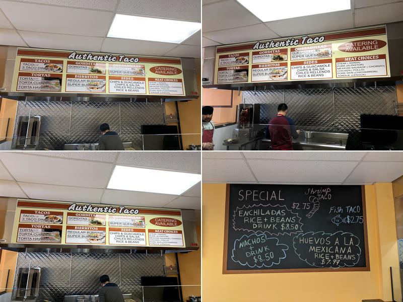 Authentic Taco Menu