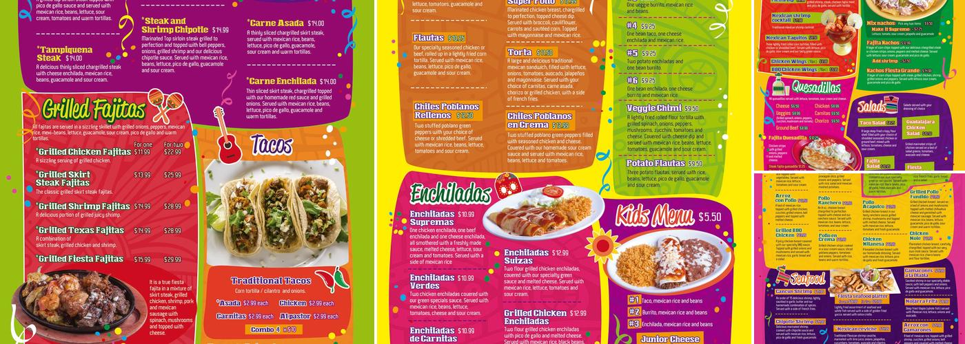 Fiesta Menu