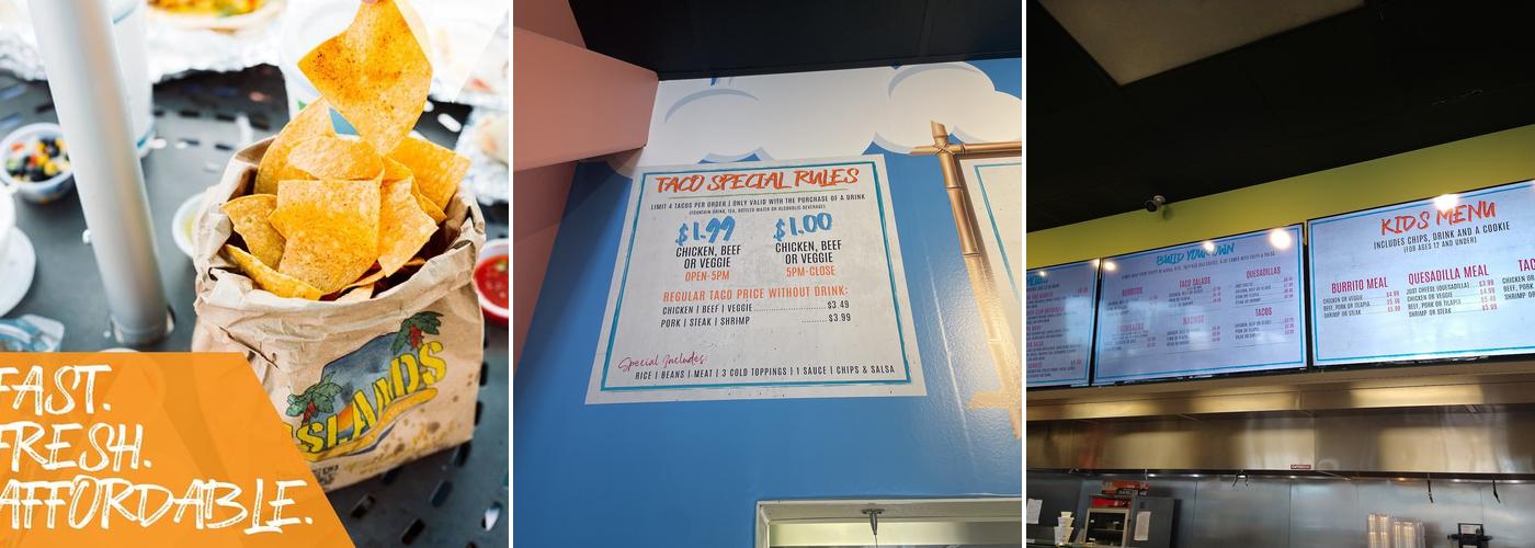 Islands Fresh Mex Grill Menu