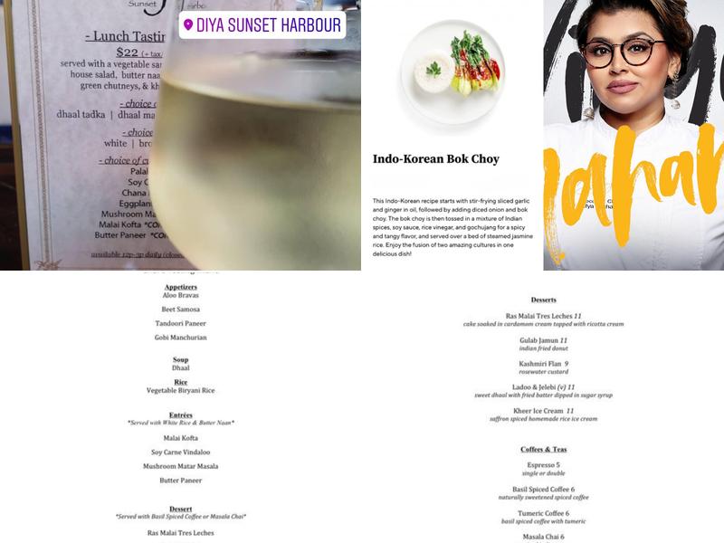 Diya Miami Menu